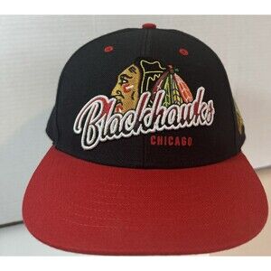 Chicago Blackhawks '47 Brand Adjustable Hat Cap Black & Red Snapback NHL NEW